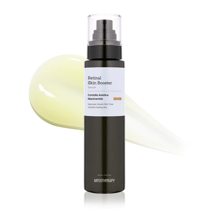 MEDITHERAPY Retinal Skin Booster Serum | Retinaldehyde, Niacinamide Anti-Aging Serum - K-Beauty Facial Serum for Fine Lines, Firming & Radiance | Hydrating Face Serum All Skin Types, 5.07 fl oz