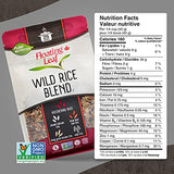 Floating Leaf Wild Rice Blend - 14 ounces, 1 count - Wild Rice Blend With Riceberry, Red Rice And Brown Rices - Gluten Free - Non GMO - All Natural - Vegan - Plant Based