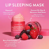 LANEIGE Dream Lip Kit: Lip Sleeping Mask Berry, Sweet Candy, Mango, and Peach Iced Tea, Nourish, Hydrate, Vitamin C, Shea Butter, Coconut Oil