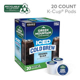 Green Mountain Coffee Roasters Original Black Iced Cold Brew Coffee, Single Serve Keurig K-Cup Pods, 20-Count Box