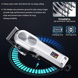 COMZIO Hair Clippers for Men Professional,Cordless High-Performance Barber Clippers for Hair Cutting,Rechargeable Mens Hair Clippers,Home Haircut &Grooming Set with LED Display,Mens Gifts