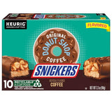 The Original Donut Shop Snickers Coffee, Keurig Single Serve K-Cup Pods, Flavored Coffee, 60 Count, (6 Packs of 10)