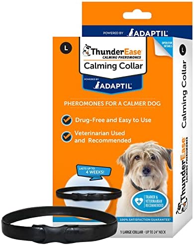 ThunderEase Calming Anti Anxiety Pheromone Collar for Dogs (Large)