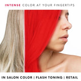 Watercolors Intense Color Depositing Shampoo, Semi Permanent Hair Color 8.5 oz - RED