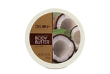 DELON Intense Moisturizing Body Butter, 6.9 Oz (4-Pack) (Coconut)