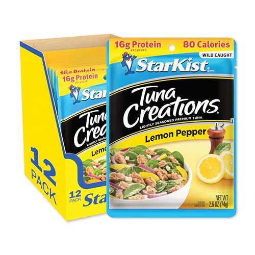 StarKist Tuna Creations Lemon Pepper, (Packaging May Vary), 2.6 Oz, Packof 12