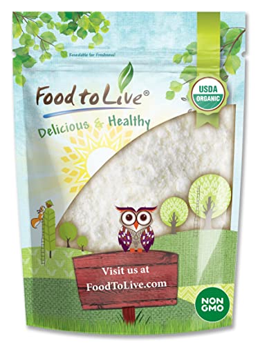 Food to Live Organic Coconut Milk Powder, 8 Ounces – Non-GMO, Dehydrated Fresh Coconut Milk, Pure, Unsweetened, Vegan, Bulk. Dairy Free, Keto-Friendly. Plant-Based Creamer. Contains Maltodextrin