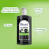 Bioré Charcoal Face Wash with Deep Pore Cleansing, for Dirt and Makeup Removal From Oily Skin, 6.77 Ounce, 3-pack