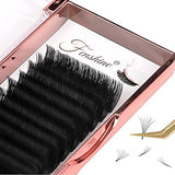 FENSHINE BEAUTY Fenshine Volume Lashes Extensions, Soft Easy Fan Volume Lashes Self Fanning Lashes, Automatic Blooming Flower Lashes for Eyelash Extension Supplies (0.07 D Curl, 8mm)