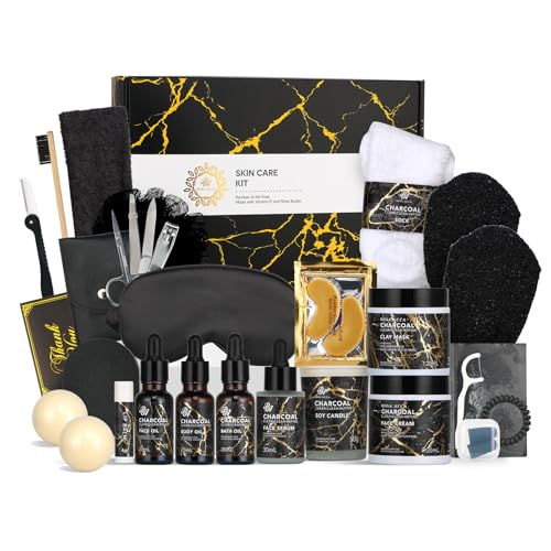 Skin Care Set, 28pcs Gifts for Women & Men includes Face Cream,Bath Oil, Scented Candle. Facial Skin Care Set, Body & Facial Kit for Women, Birthday Gifts for Women, Valentines Day Gift for Her