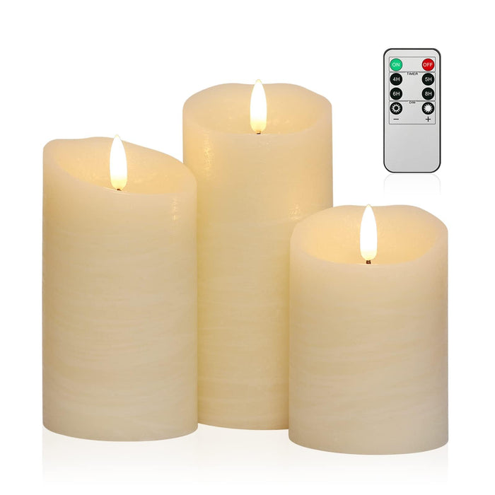 ANGELLOONG Flameless Candles with Remote, Battery Candles Flickering