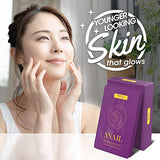 LA PURE Korean Face Mask - 10ct Snail Mucin Hydrating Face Masks Anti Wrinkle Anti Aging Deep Moisturizing Natural Snail Mucin Mask Sheet Mask Paraben Free Facial Skin Care Products Korean Skin Care