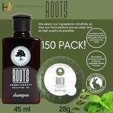 ROOTS AROMATHERAPY Travel Size Shampoo Conditioner Body Wash Lotion & Soap(150 PK, 1.5 oz each), Guest Bathroom Essentials Toiletries Airbnb Bulk Mini Sets Hygiene Kits Sulfate Free Air Bnb Toiletry