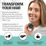 Raw Batana Oil for Hair Growth Sourced from Honduras Dr. Sebi 100% Natural Remedy Prevents Hair Loss Thicker Stronger Healthier Hair Shine Treatment 2oz