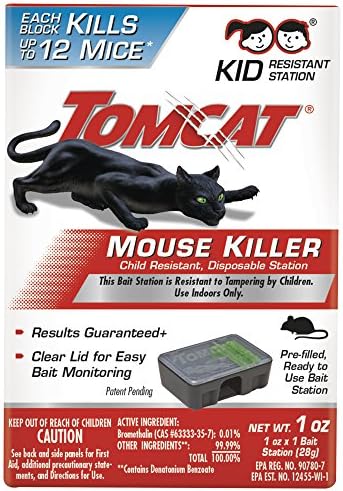 Tomcat 371410 Mouse Killer Disposable Station for Indoor Use - Child Resistant