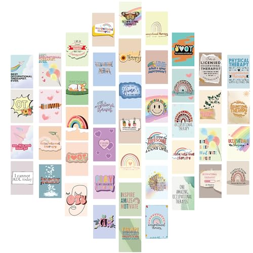Occupational Therapy Wall Collage Kit - OT Room Decor - Occupational Therapy Aesthetic Poster,Occupational Therapy Gifts