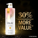 Olay Cleansing & Moisturizing Womens Body Wash 4ct with Vitamin B3 and Hyaluronic Acid 26 fl oz (Pack of 4)