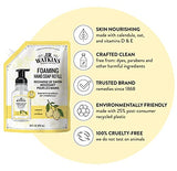 J.R. Watkins Foaming Hand Soap Refill, Moisturizing Foam Hand Wash, All Natural, Alcohol-Free, Cruelty-Free, USA Made, Lemon, 28 fl oz, 3 Pack