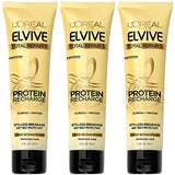 L'Oreal Paris Elvive Hair Treatment - Total Repair 5 - Protein Recharge Leave-In Conditioner - Net Wt. 5.1 FL OZ (150 mL) Per Tube - Pack of 3 Tubes