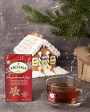 Twinings Holiday Variety Pack Tea Bags, Christmas Tea, Winter Spice, Gingerbread Joy, Peppermint Cheer, 20 Count (Pack of 4), Enjoy Hot or Iced