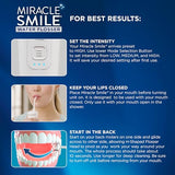 Ontel Miracle Smile Water Flosser for Teeth & Gum Health, Unique H-Shaped Flossing Head & 4 Water Jets, Cordless Water Flosser Features 360° Cleaning & 3 Pressure Modes, USB Rechargeable Dental Floss