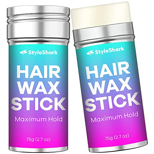 Slick Hair Wax Stick (2 Count), Gel Stick for Hair Wig (2.7 Ounce*2) Hair Styling Products
