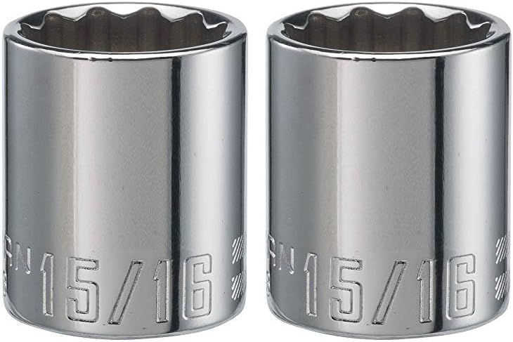 CRAFTSMAN Shallow Socket, SAE, 1/2-Inch Drive, 15/16-Inch, 12-Point (CMMT47513) (Pack of 2)