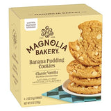 Magnolia Bakery Classic Vanilla Banana Pudding Cookies with White Chocolate Chips, 2 Ounce (Pack of 4), Soft-Baked, Vanilla Wafers, White Chocolate Chips, Banana Pudding, Individually Wrapped