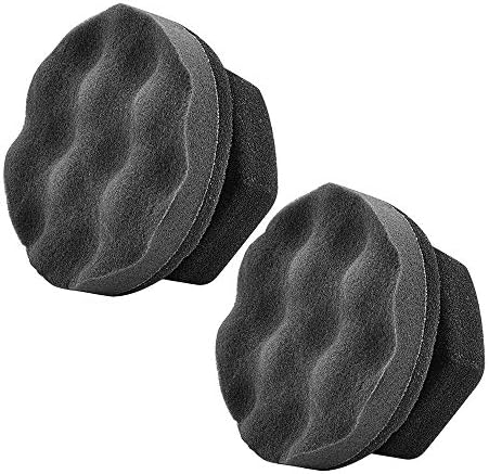 2 Pack Large Tire Shine Applicator Pad, Durable and Reusable Hex-Grip Tire Dressing Applicator Pad for Applying Tire Shine