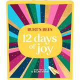 Burt's Bees Christmas Gifts, 12 Days of Joy Lip Balm Advent Calendar Gift Set, Moisturizing Lip Balm Pack Great for Stocking Stuffers, Tint-Free, Natural Origin Lip Treatment (12-Pack)