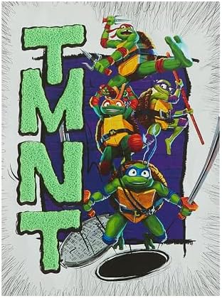 Idea Nuova Teenage Mutant Ninja Turtles 3D Tufted Canvas Wall Art Panel for Room Décor,11"x15"