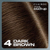 Clairol Root Touch-Up by Nice'n Easy Permanent Hair Dye, 4 Dark Brown Hair Color, Pack of 2