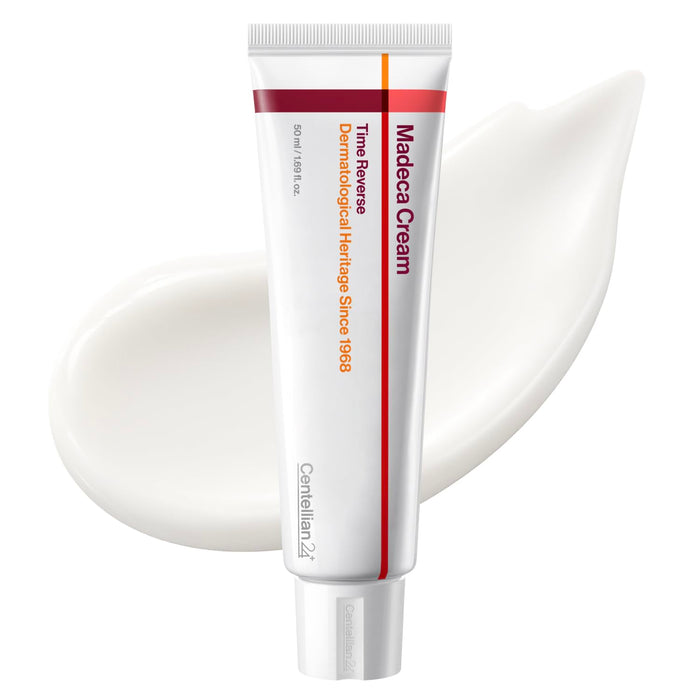 CENTELLIAN 24 Madeca Cream Time Reverse (1.69 fl oz) - TECA Centella Asiatica Glow Face Cream Moisturizer, Hydrating, Firming, Smoother Even-Looking Skin, Helps Improve Skin Elasticity,Korean Skincare