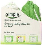 Simple Cleansing Facial Wipes (Boxed 6 packs x 25 wipes) Total 150 Wipes