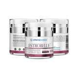 Approved Science Estrobelle - Estrogen Support Cream - Plant Based - Hormone-Free - 1.7 Fl Oz. each - Lemongrass Scent - 3 Month Supply