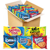 OREO, CHIPS AHOY!, Nutter Butter, SOUR PATCH KIDS & SWEDISH FISH Cookies & Candy Variety Pack, School Lunch Box Snacks, 40 Snack Packs