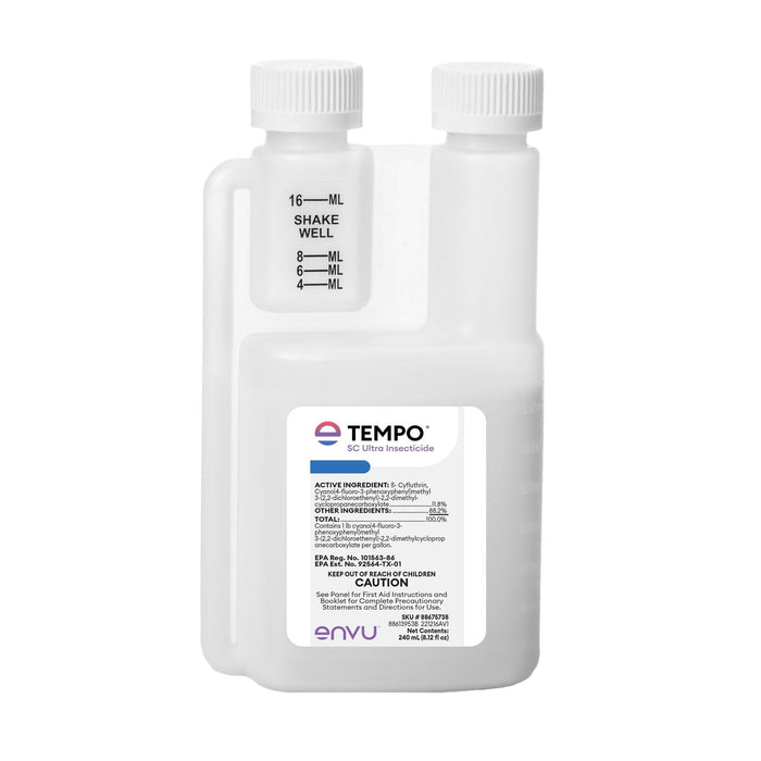 Tempo SC Ultra Insecticide Concentrate 240 ml | Fast-Acting Residual Pest Control | Liquid Indoor/Outdoor Bug Killer | Broad-Spectrum Control for Ants, Spiders, and Other Crawling Insects.