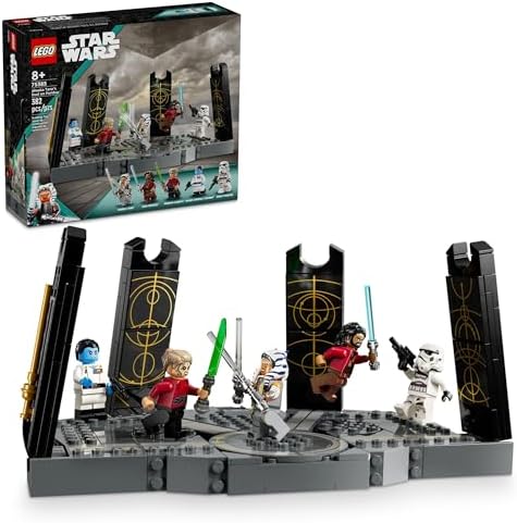 LEGO Star Wars Ahsoka Tano’s Duel on Peridea Building Toy for Kids, Collectible Toy with 5 Star Wars Minifigures Including Grand Admiral Thrawn & Ahsoka, Fun Gift for 8 Year Old Boys & Girls, 75385