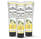 J.R. Watkins Natural Moisturizing Hand Cream, Hydrating Hand Moisturizer with Shea Butter, Cocoa Butter, and Avocado Oil, USA Made and Cruelty Free, 3.3oz, Lemon Cream, 3 Pack