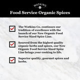 Watkins Gourmet Spice, Organic Chili Powder, Bulk Food Service Size, 16.1 oz (Pack of 1)