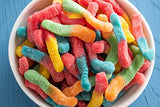 Trolli Sour Brite Crawlers Original Flavored Sour Gummy Worms 7.2oz Lot of 12