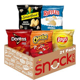 Frito-Lay Classic Mix Variety Pack, Single Serve Snack Bags (Pack of 21)