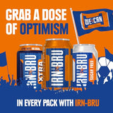 IRN-BRU From AG Barr The Original and Best Sparkling Flavored Soft Drink | A Scottish Favorite | 330 ML (Pack of 24)