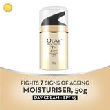 OLAY Total Effects 7 in 1 Day Cream Normal with SPF 15, 50g, 1.7 oz, Pack of 2