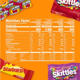 SKITTLES, STARBURST & LIFE SAVERS Fun Size Fruity Halloween Candy Assortment, 135 Ct Bulk Bag