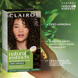 Clairol Natural Instincts Demi-Permanent Hair Dye, 4RR Dark Red Hair Color, Pack of 3