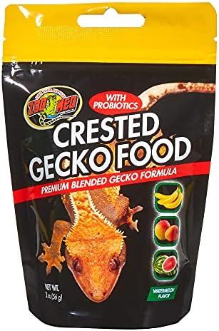 Zoo Med Watermelon Flavor Crested Gecko Food for Reptiles 2 oz.