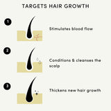 Hair Growth Oil 100% Natural with Caffeine, Biotin, Castor Oil, Argan Oil, Coconut Oil, and Rosemary Oil for Effective Hair Thickening Hair Mask & Hair Loss Treatment (Hair Growth Oil, 100ml)