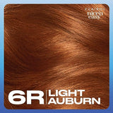 Clairol Nice'n Easy Permanent Hair Dye, 6R Light Auburn Hair Color, Pack of 3