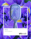 FHI HEAT UNbrush Wet & Dry Vented Detangling Hair Brush, Iris Dark Blue